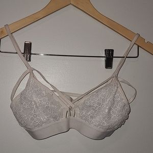White lace bralette